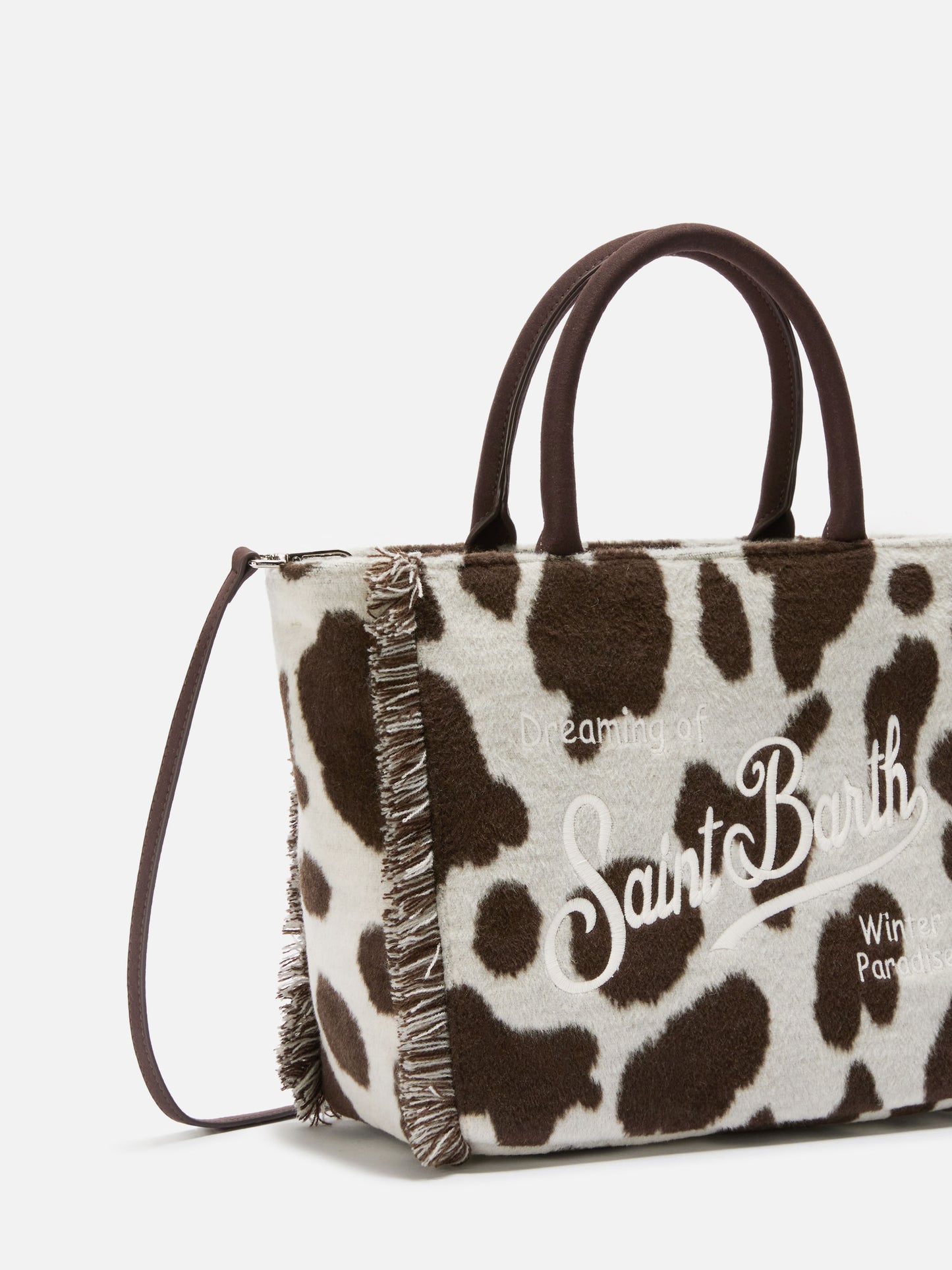 Borsa a mano Colette Felt in misto lana muccata