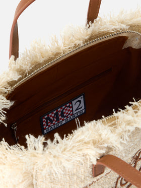 Beige Colette Tasche mit Pailletten und Logo-Stickerei 