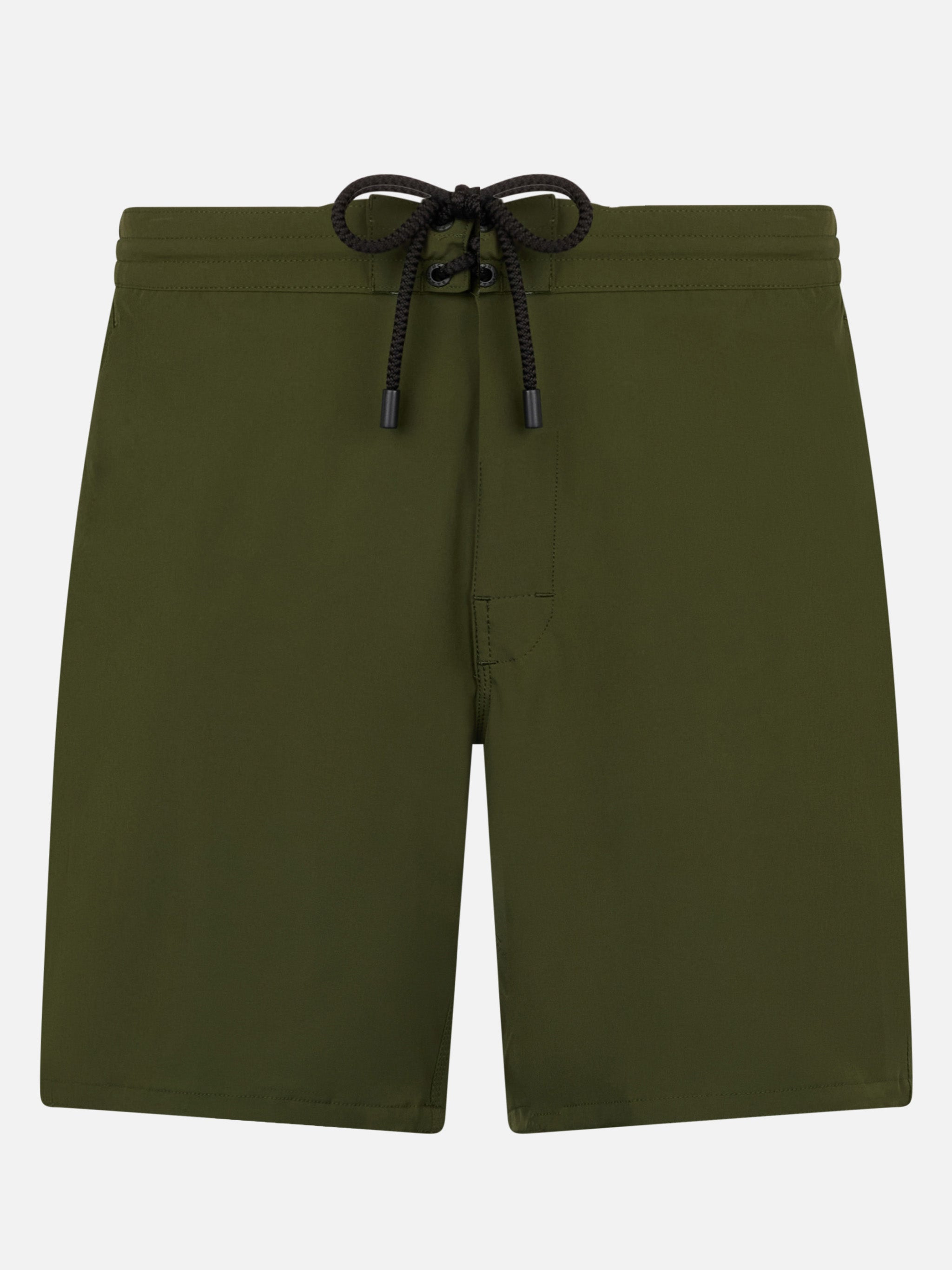 Military green long stretch Comfort Surf swim shorts – MC2