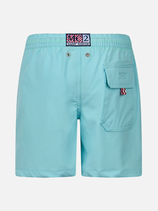 Boy Comfort swim shorts with King of the Beach embroidery