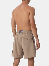 Man beige Comfort Travel swim shorts