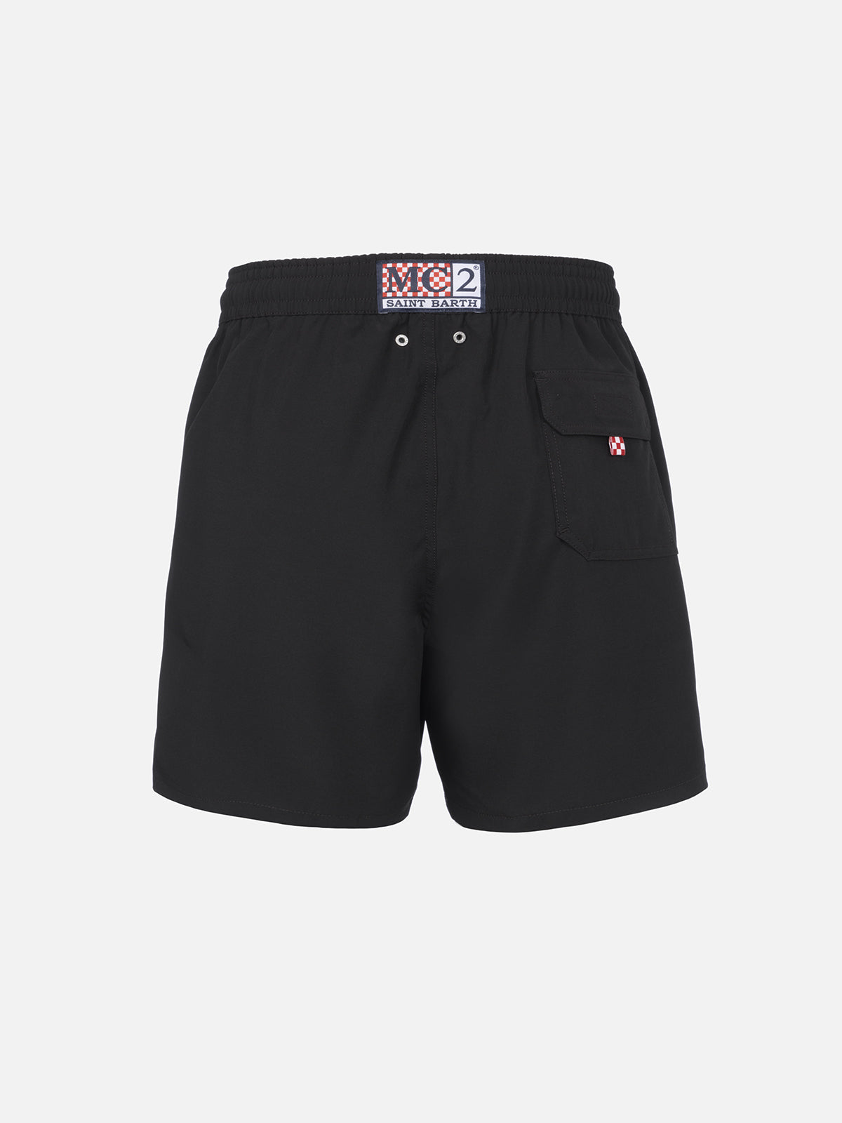 Schwarze Comfort-Badeshorts für Herren