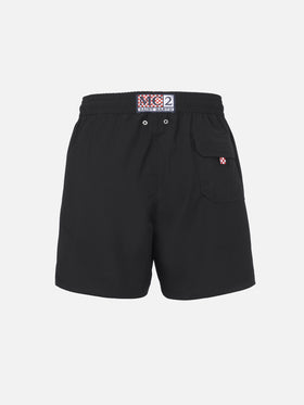 Schwarze Comfort-Badeshorts für Herren