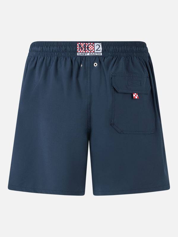 Man Comfort Badeshorts mit „Nel bere e nel mare“-Stickerei | INSULTI LUMINOSI SONDEREDITION