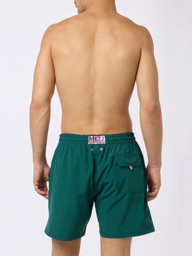 Classic stretch Comfort swim shorts with Forte dei Drammi embroidery | INSULTI LUMINOSI SPECIAL EDITION