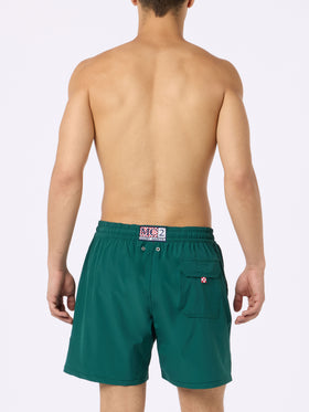 Classic stretch Comfort swim shorts with Forte dei Drammi embroidery | INSULTI LUMINOSI SPECIAL EDITION