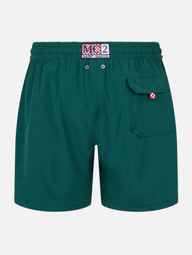 Classic stretch Comfort swim shorts with Forte dei Drammi embroidery | INSULTI LUMINOSI SPECIAL EDITION
