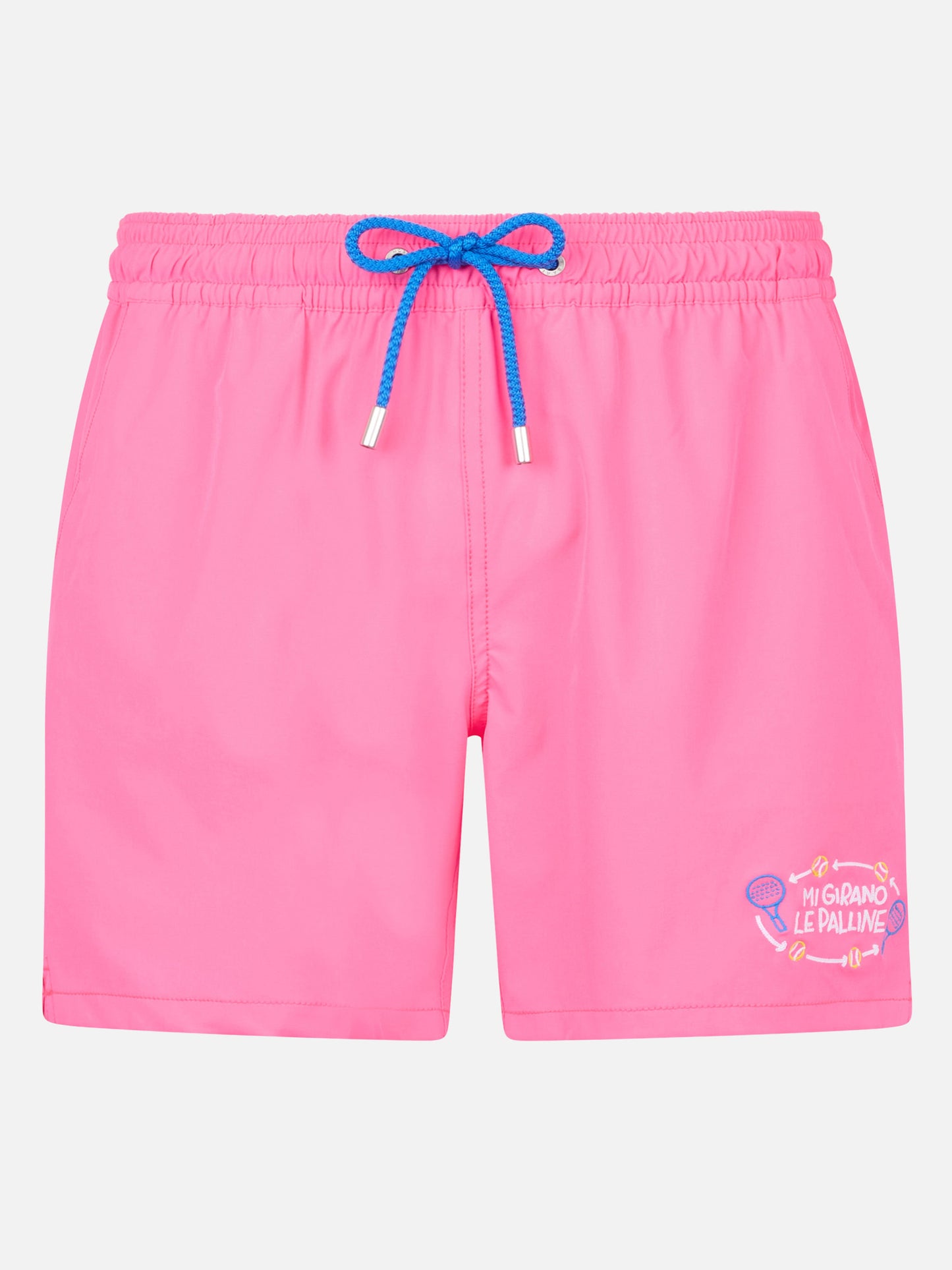 Herren-Badeshorts „Comfort“ mit „Mi girano le palline“-Stickerei | INSULTI LUMINOSI SONDEREDITION