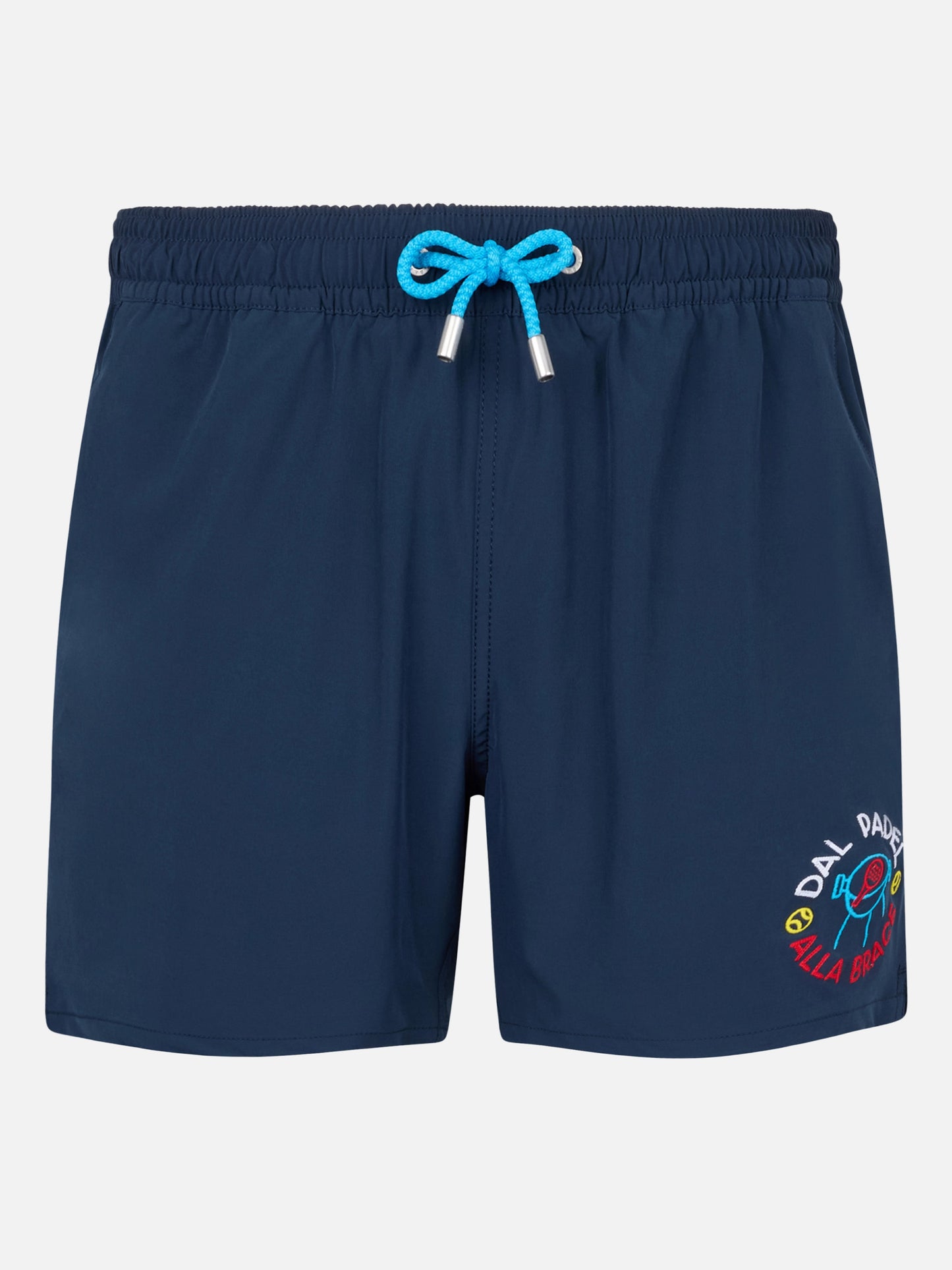 Costume classico elasticizzato Comfort con ricamo Dal Padel alla Brace | EDIZIONE SPECIALE INSULTI LUMINOSI