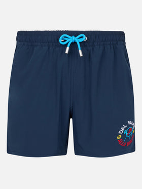 Costume classico elasticizzato Comfort con ricamo Dal Padel alla Brace | EDIZIONE SPECIALE INSULTI LUMINOSI