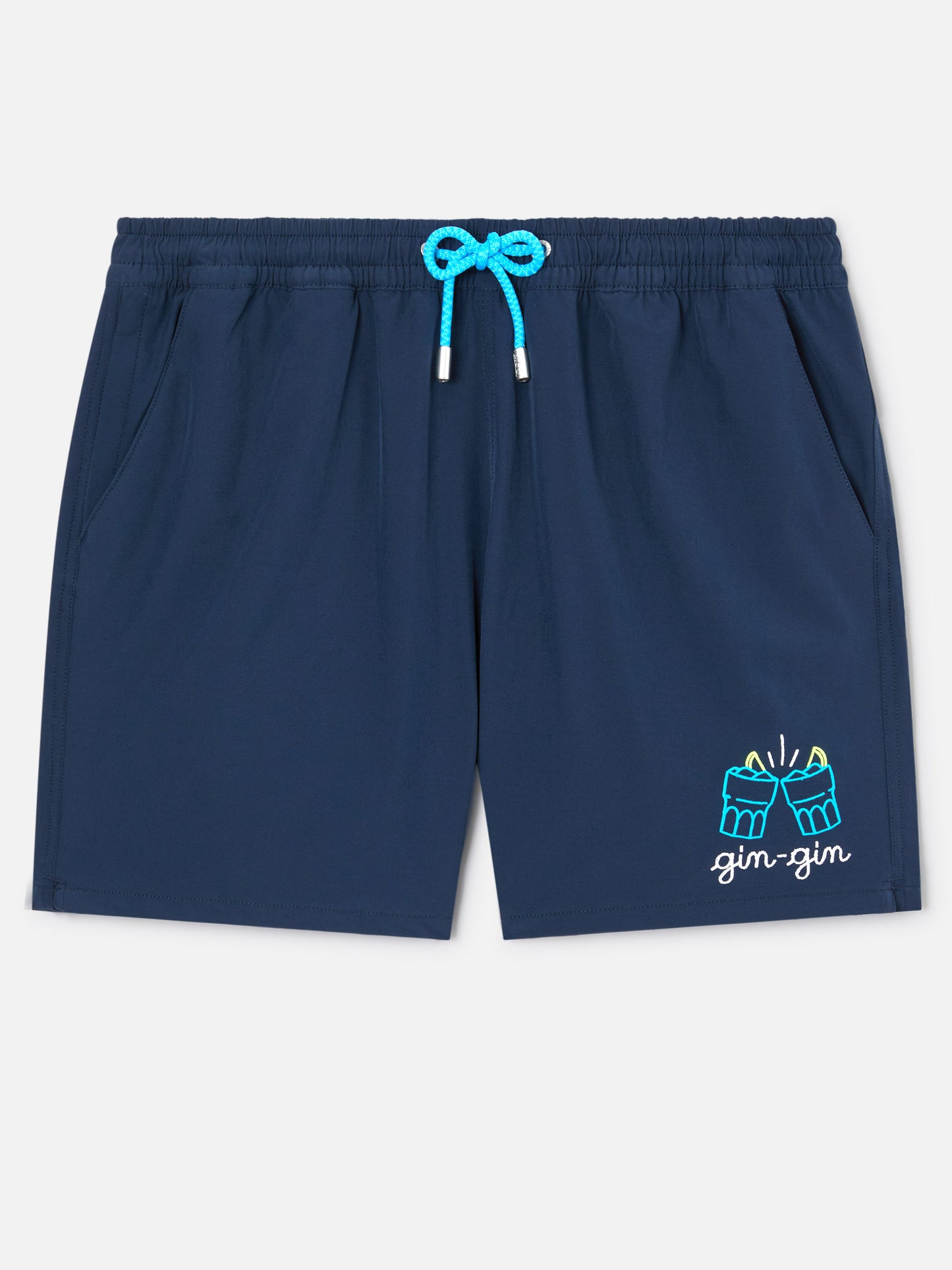 Costume mare Comfort blu con ricamo Gin Gin