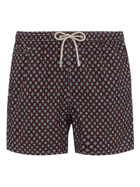 Badeshorts Comfort Light mit Krawatten-Print