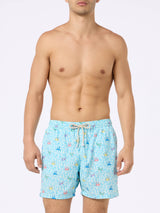 Man Comfort Light Badeshorts mit Krabben-Print