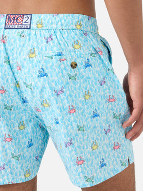 Costume classico elasticizzato Comfort Light con stampa granchi