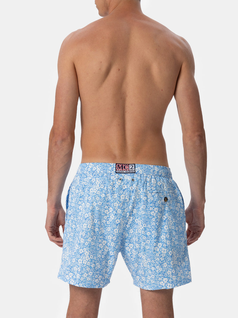 Man Comfort Light Badeshorts mit Blumendruck