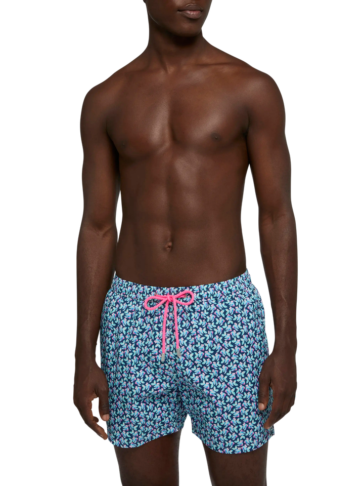 Comfort Light swim shorts with fish print