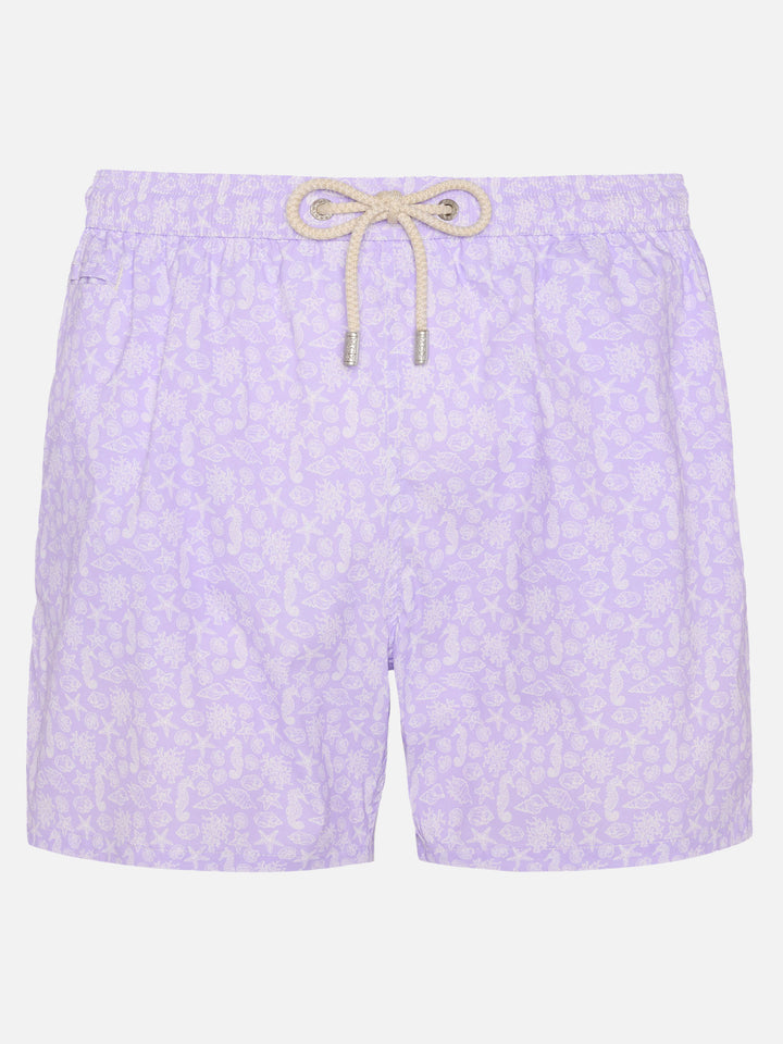 Badeshorts Comfort Light mit Meerestier-Print