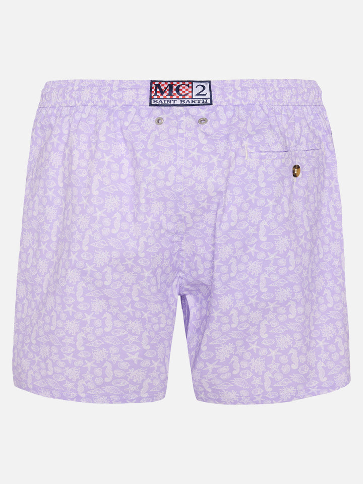 Badeshorts Comfort Light mit Meerestier-Print