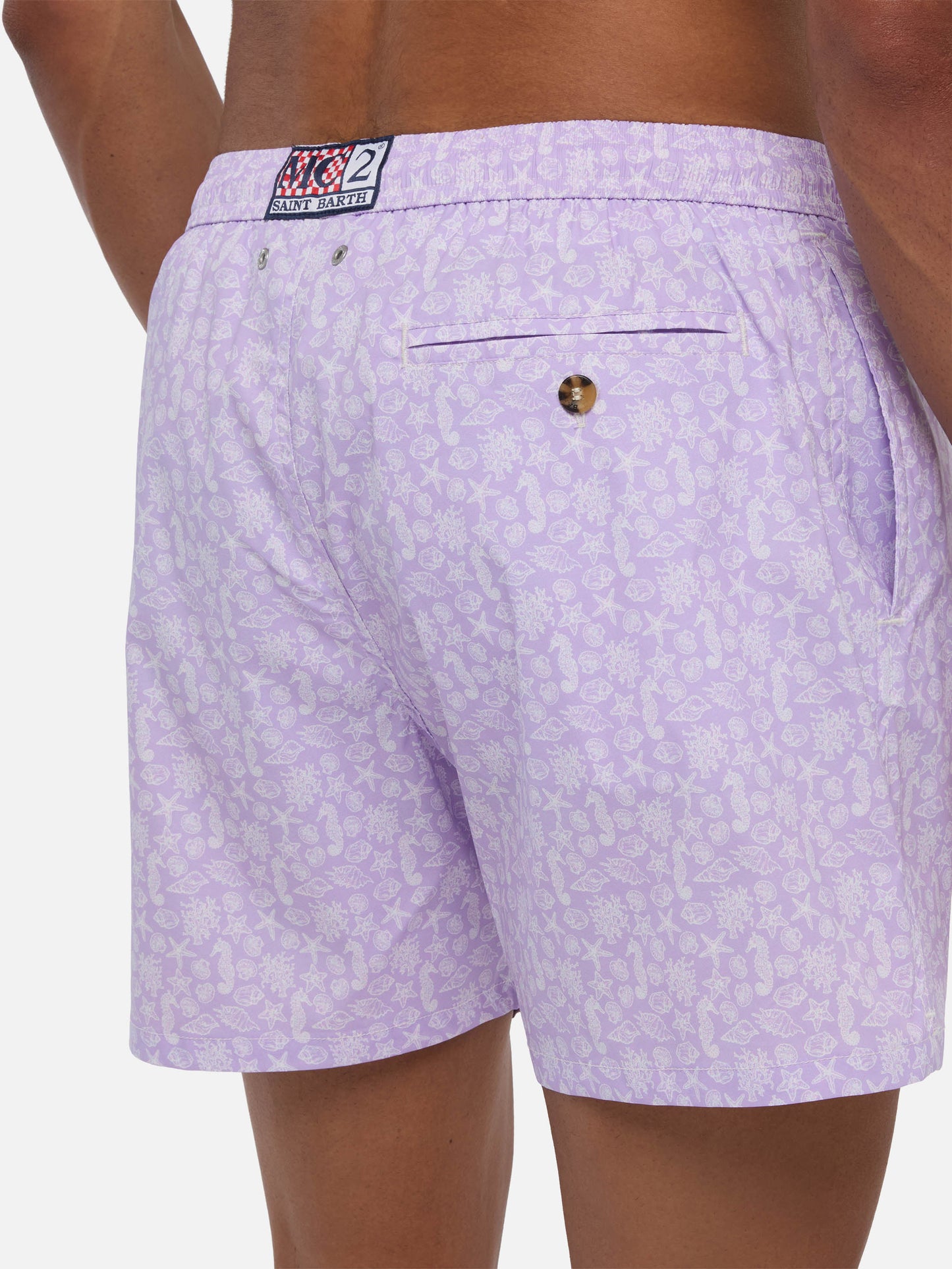 Badeshorts Comfort Light mit Meerestier-Print