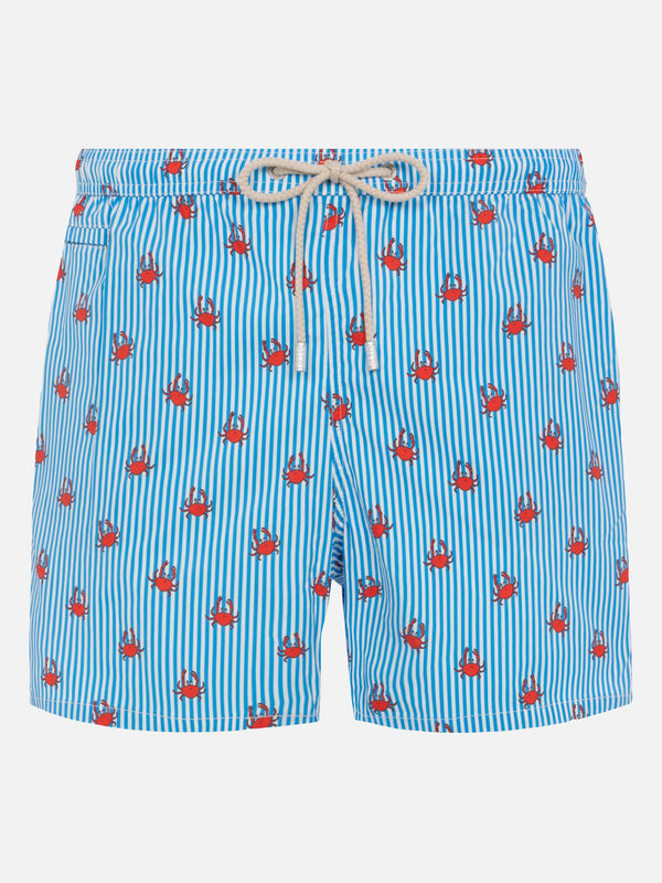 Comfort Light swim shorts with crabs print