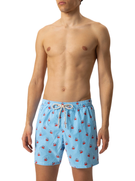 Comfort Light Badeshorts mit Krabben-Print