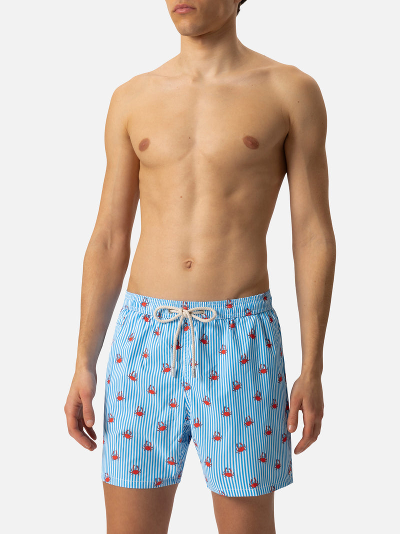 Comfort Light Badeshorts mit Krabben-Print