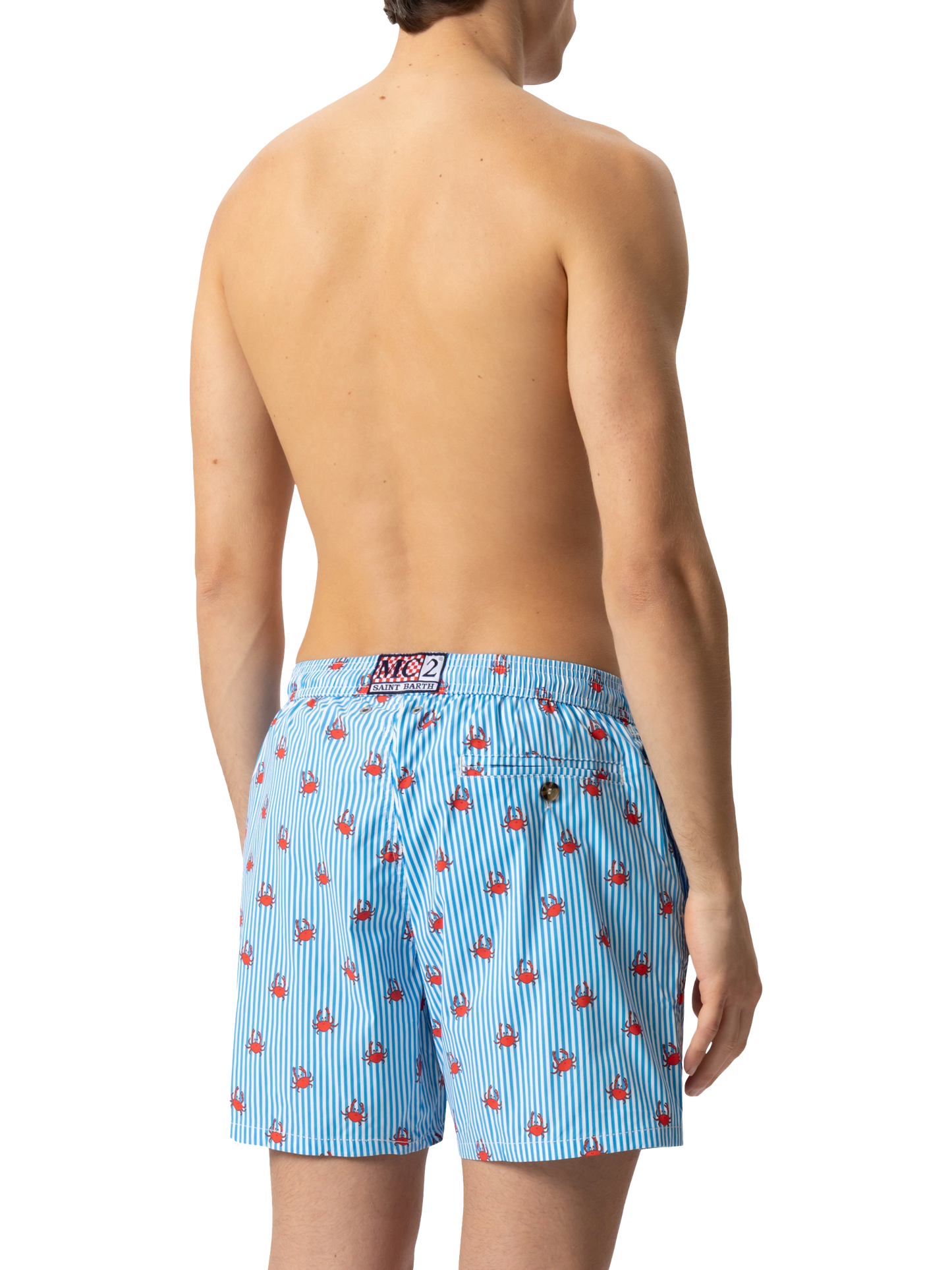 Comfort Light Badeshorts mit Krabben-Print