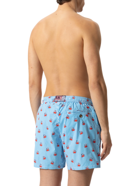 Comfort Light Badeshorts mit Krabben-Print