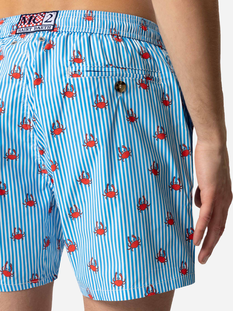 Comfort Light Badeshorts mit Krabben-Print