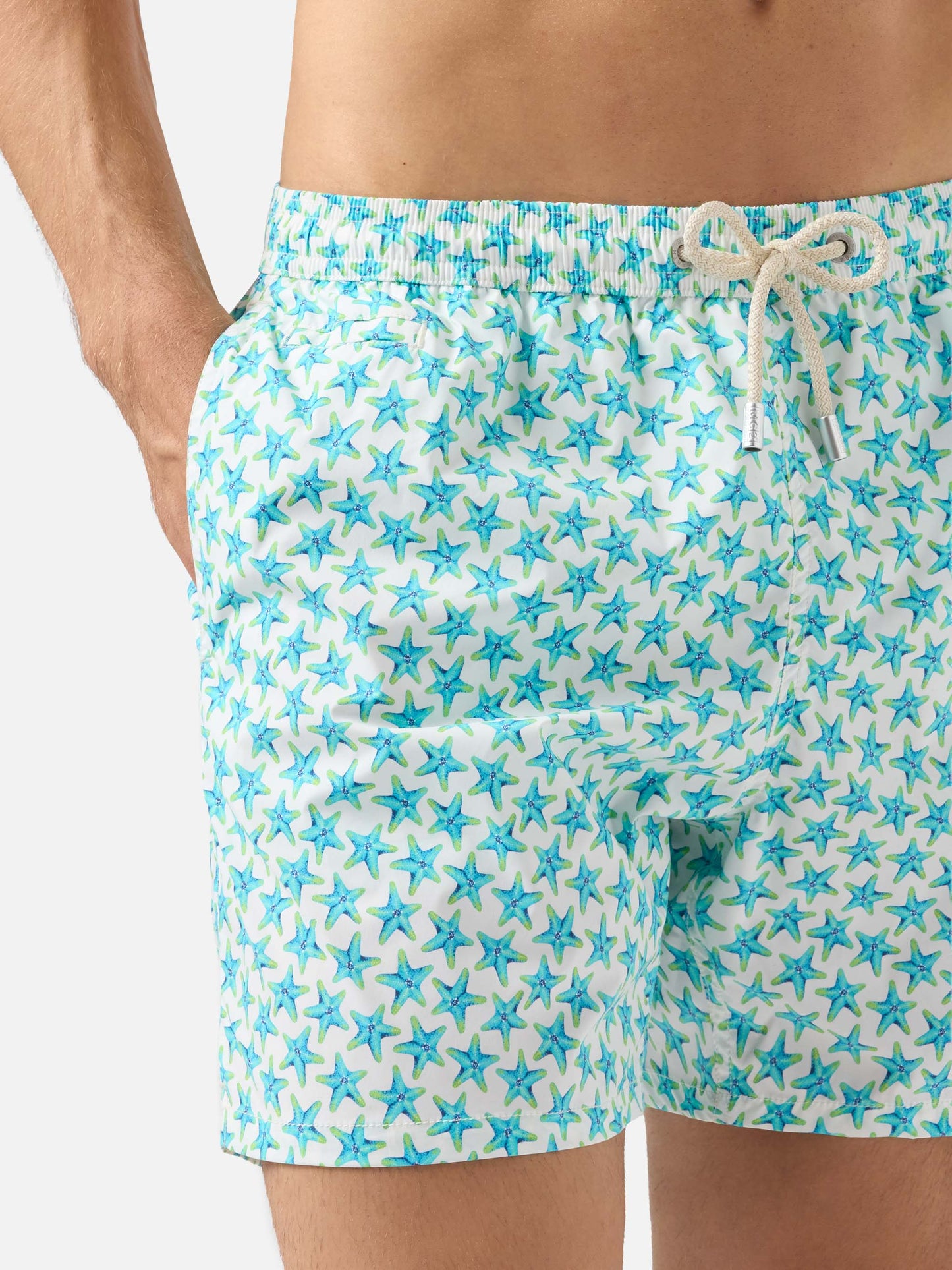 Badeshorts Comfort Light mit Seestern-Print