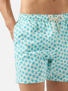 Badeshorts Comfort Light mit Seestern-Print