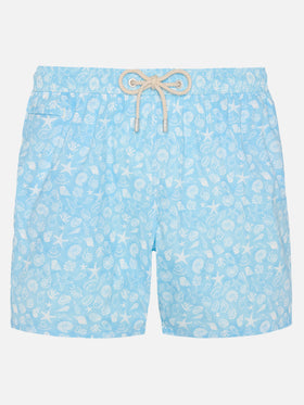 Comfort Light swim shorts with shells print