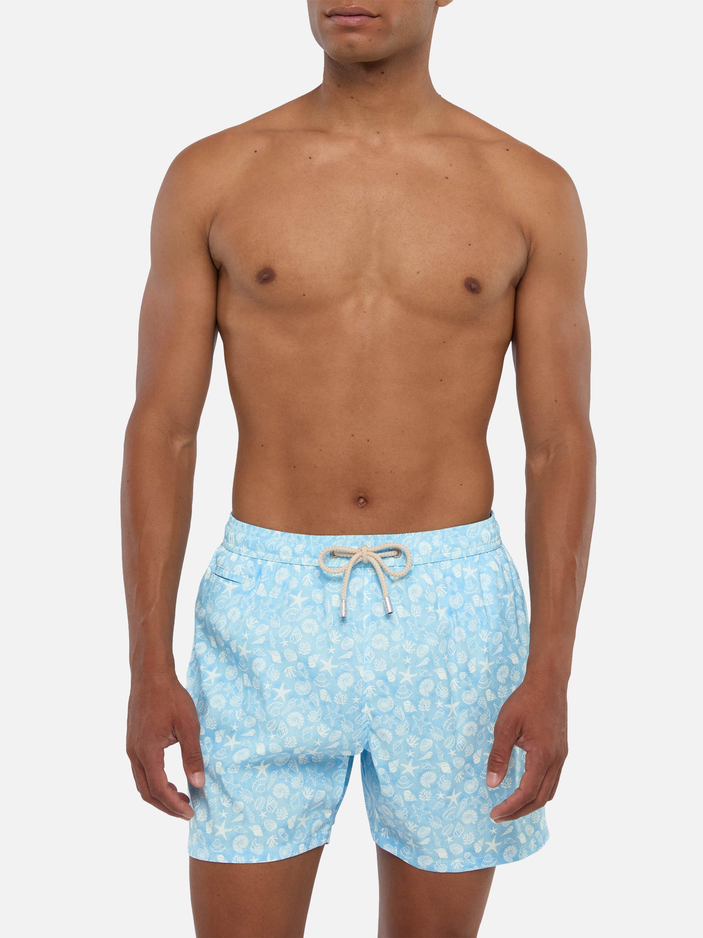 Comfort Light swim shorts with shells print