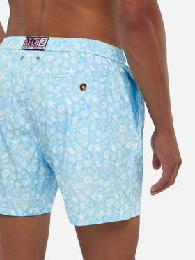 Comfort Light swim shorts with shells print