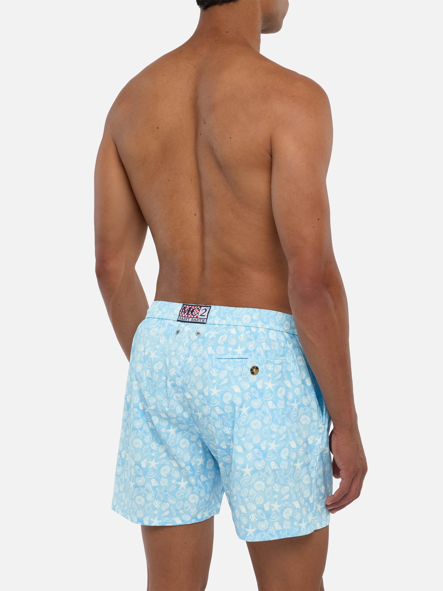 Comfort Light swim shorts with shells print