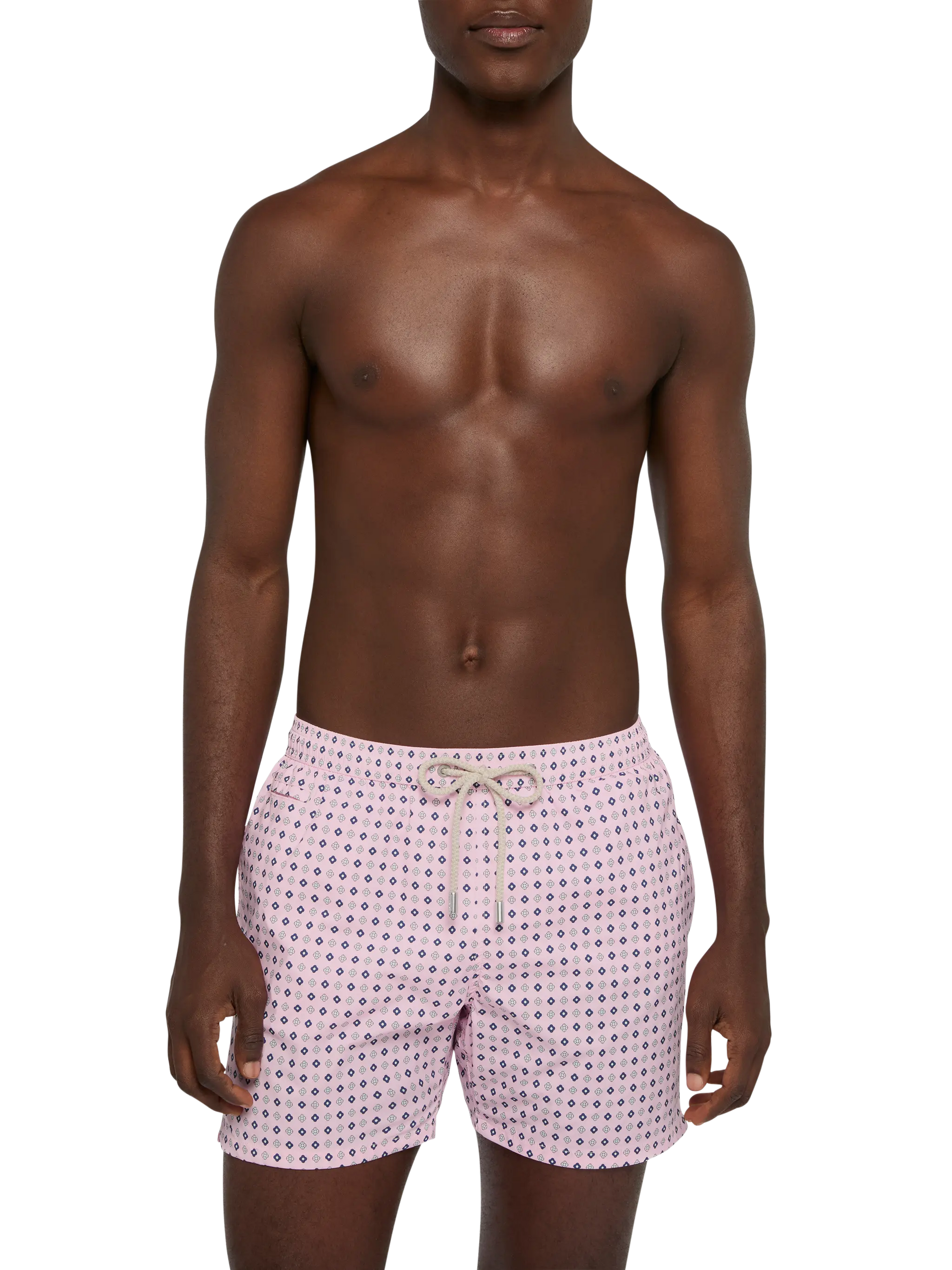 Comfort Light swim shorts with tie print - MC2 Saint Barth