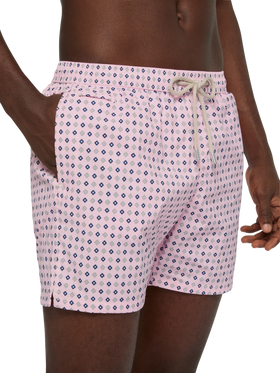 Comfort Light swim shorts with tie print - MC2 Saint Barth