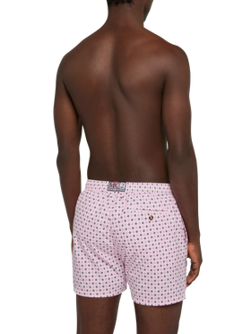 Comfort Light swim shorts with tie print - MC2 Saint Barth
