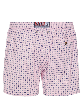 Comfort Light swim shorts with tie print - MC2 Saint Barth