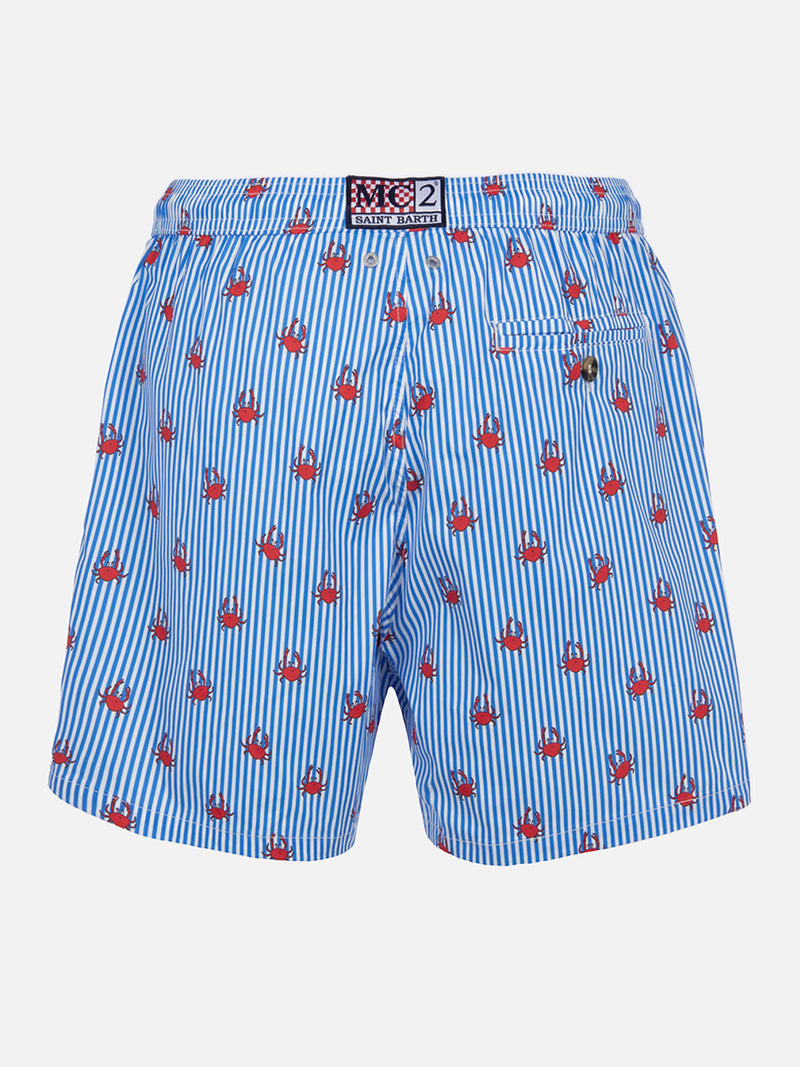 Man Comfort Light Badeshorts mit Krabben-Print