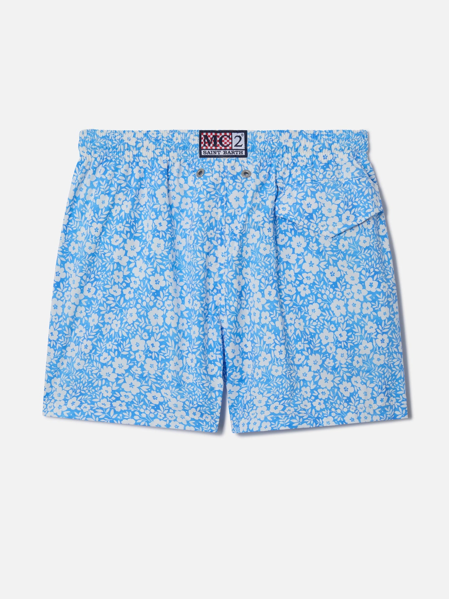 Comfort Light classic stretch swim shorts with flower print