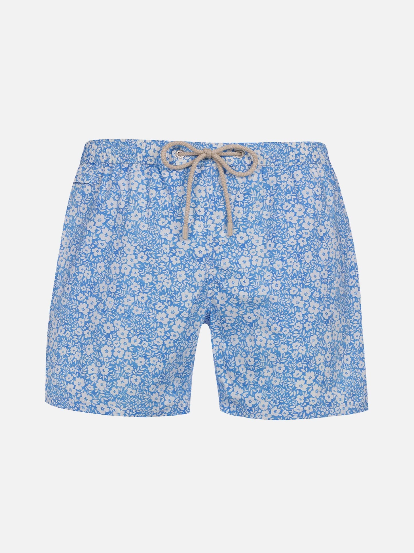 Comfort Light classic stretch swim shorts with flower print
