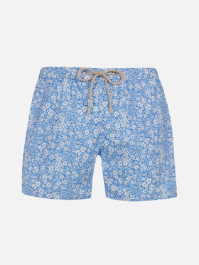 Comfort Light classic stretch swim shorts with flower print