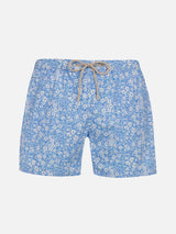 Boy Comfort Light swim shorts with vintage flower print