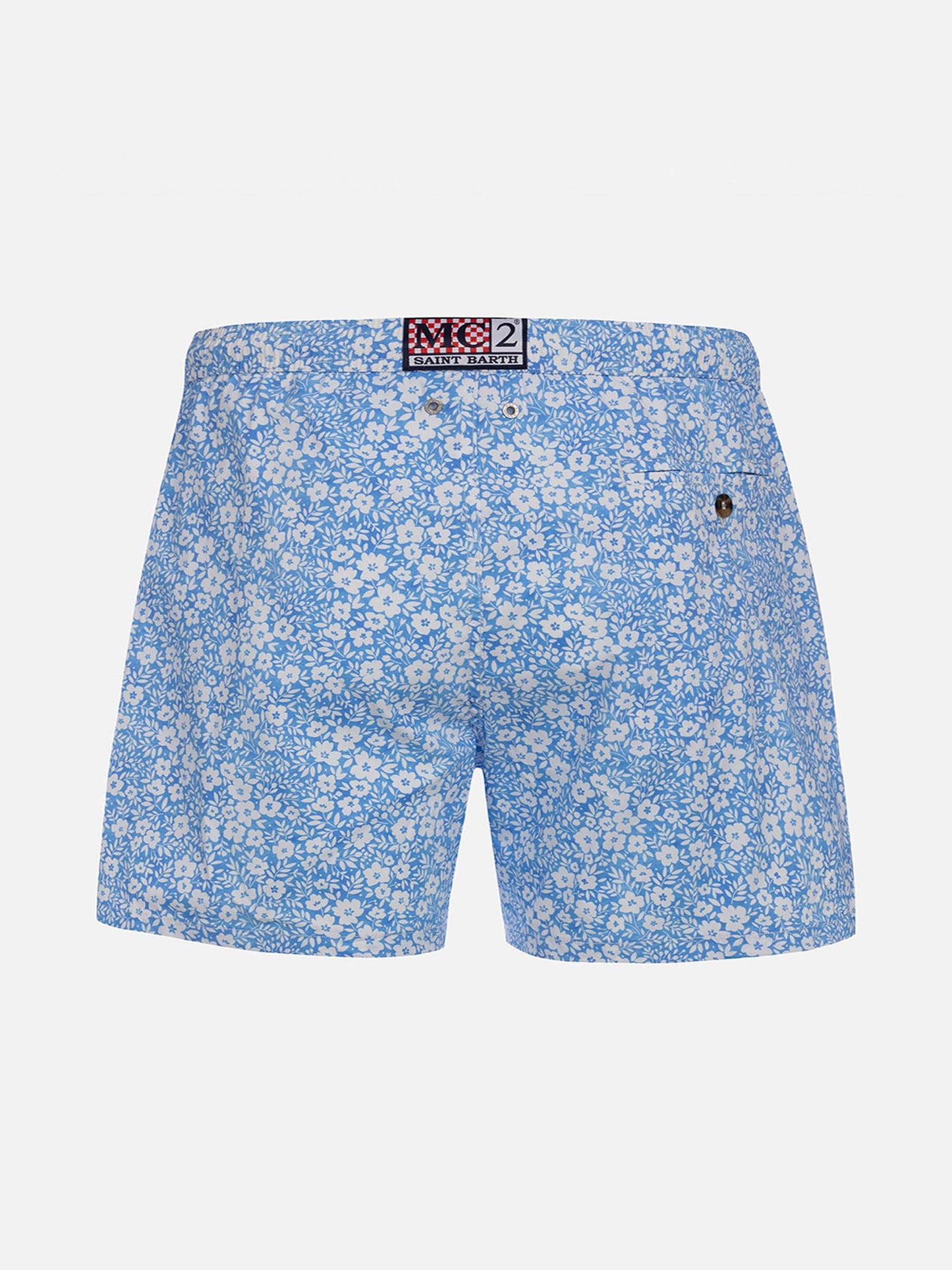 Comfort Light classic stretch swim shorts with flower print