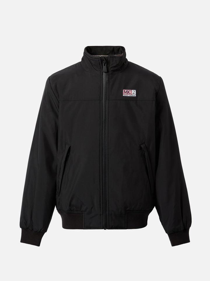 Black bomber jacket Country Jr with furry lining