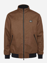 Wooly brown bomber jacket Country with teddy lining