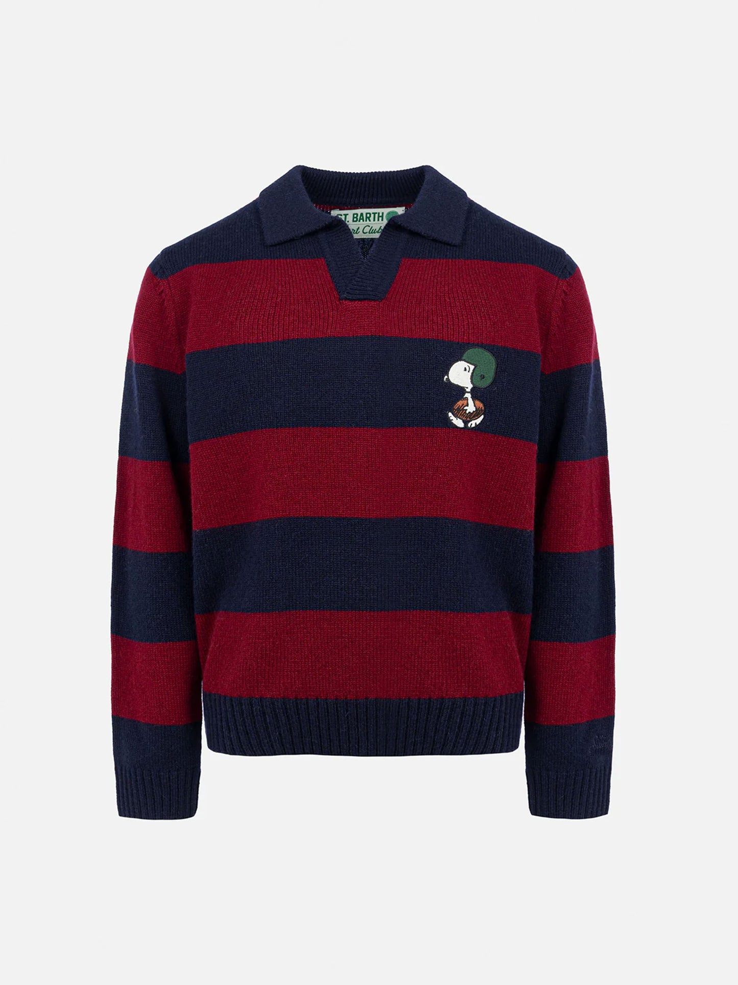 Blau-rot gestreiftes Poloshirt Covent für Jungen mit Snoopy-Aufdruck | SNOOPY PEANUTS SPECIAL EDITION