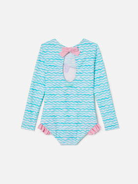 Cressy long-sleeve one-piece swimsuit with Hello Kitty print | Special Edition