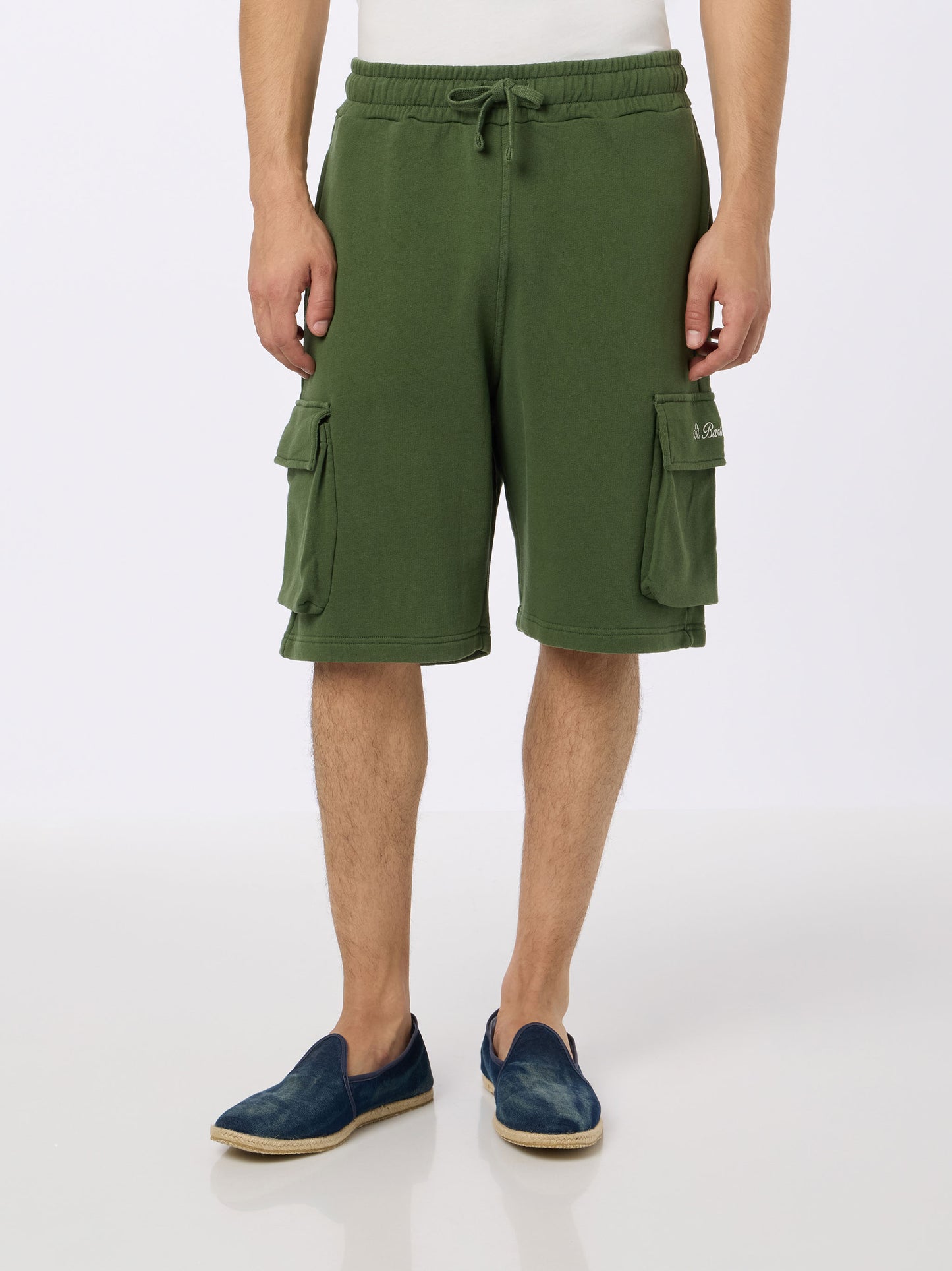 Man military green cargo short pants Cargy